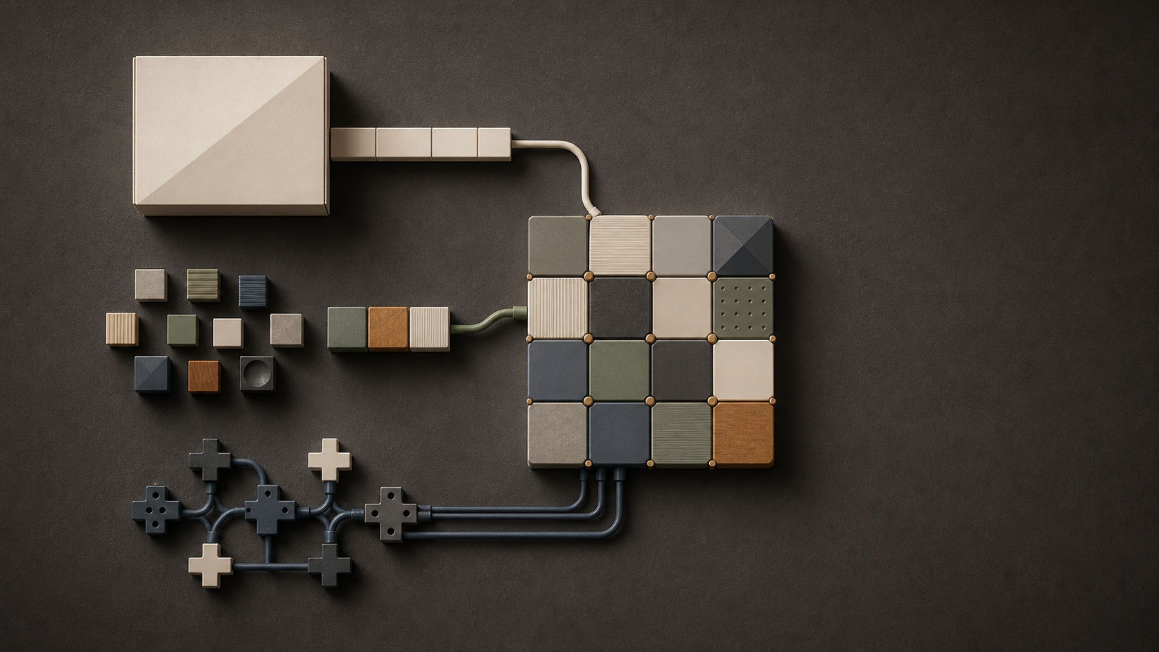 Three modular technology paths converging into one connected system