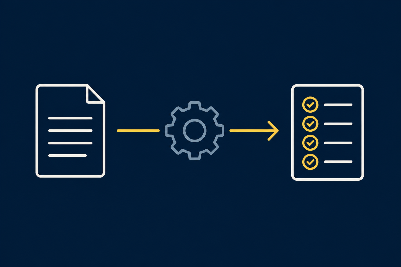 Manual business forms flowing through an automated workflow into completed tasks